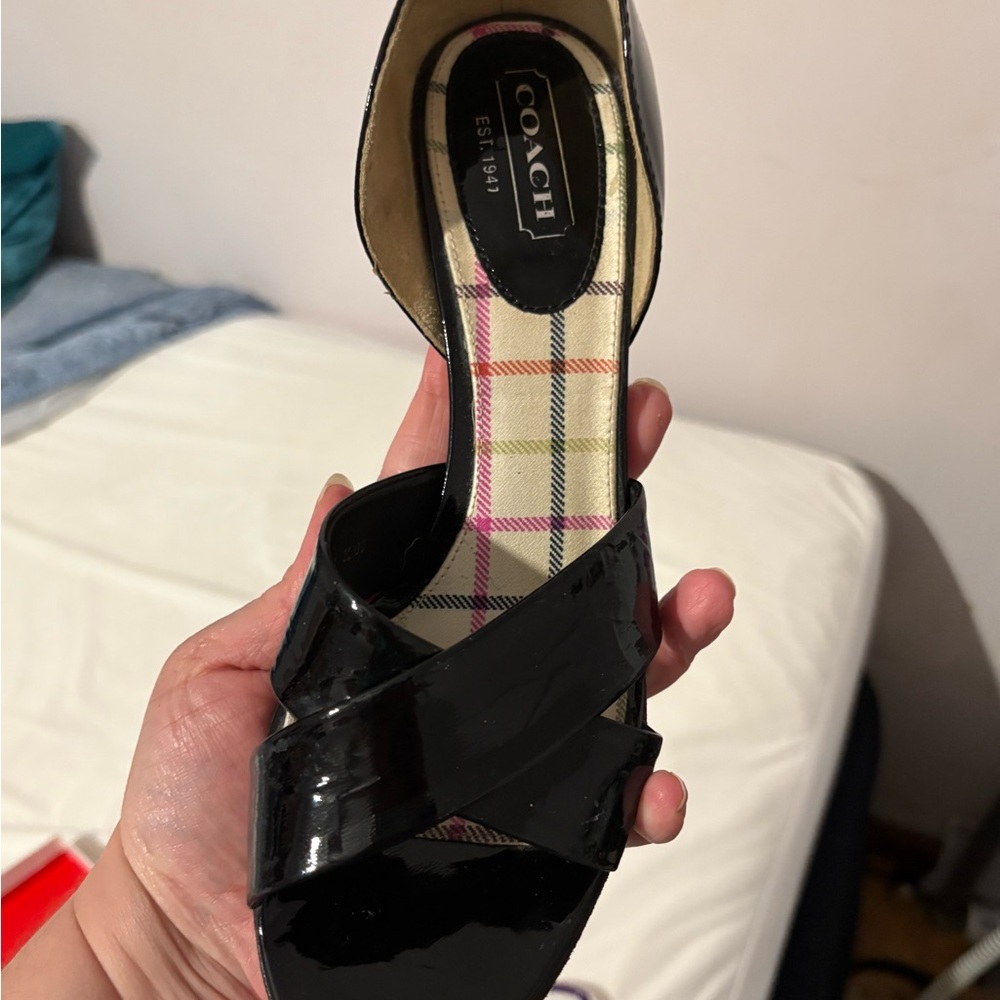 Coach Black Bardot Heels - Picture 13 of 16